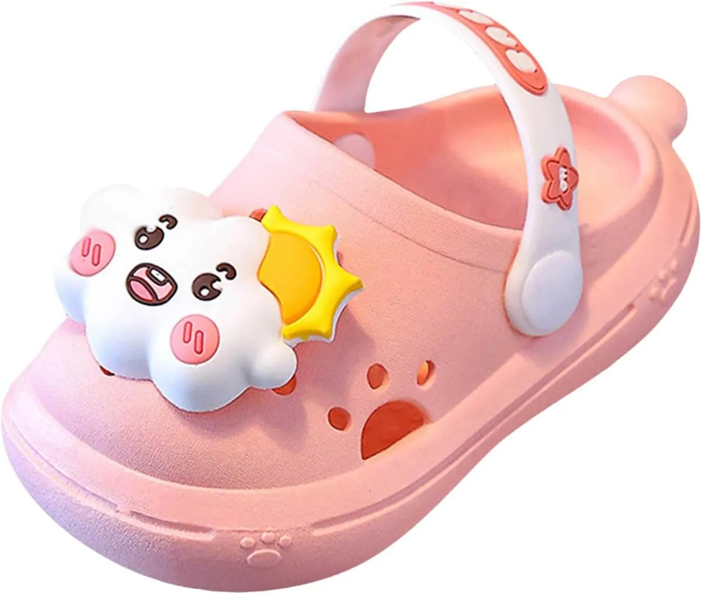 Unisex Slides for Indoor and Outdoor Cartoon Cute Little Girl Childrens Indoor And Outdoor Breathable Non Slip Beach Sandals