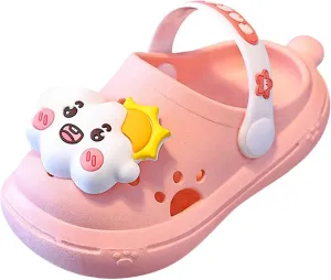 Unisex Slides for Indoor and Outdoor Cartoon Cute Little Girl Childrens Indoor And Outdoor Breathable Non Slip Beach Sandals
