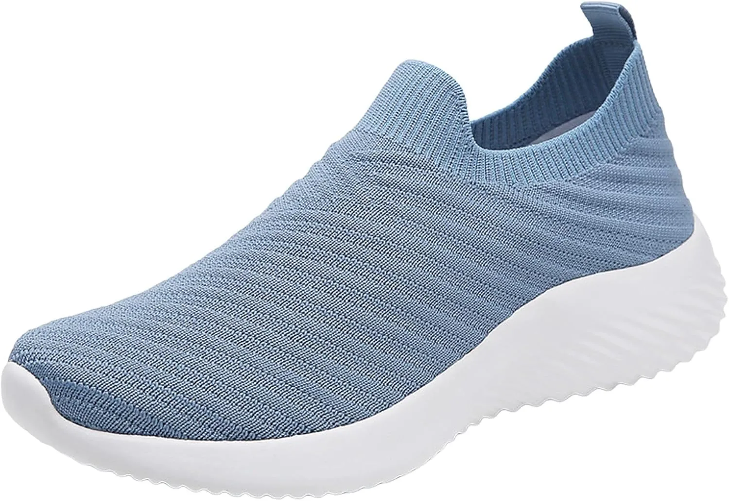 Walking Shoes Women Slip on Athletic Walking Shoes Casual Breathable Mesh Comfort Lightweight Sock Shoe Non Slip Running Tennis Sneakers