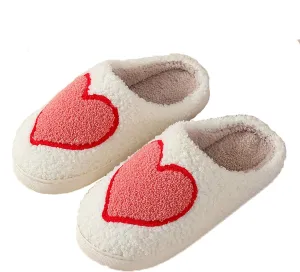 Women's and men's fluffy plush slippers, home slippers, cute warm shoes, indoor and outdoor girls' slippers, memory sponge, retro couple shoes