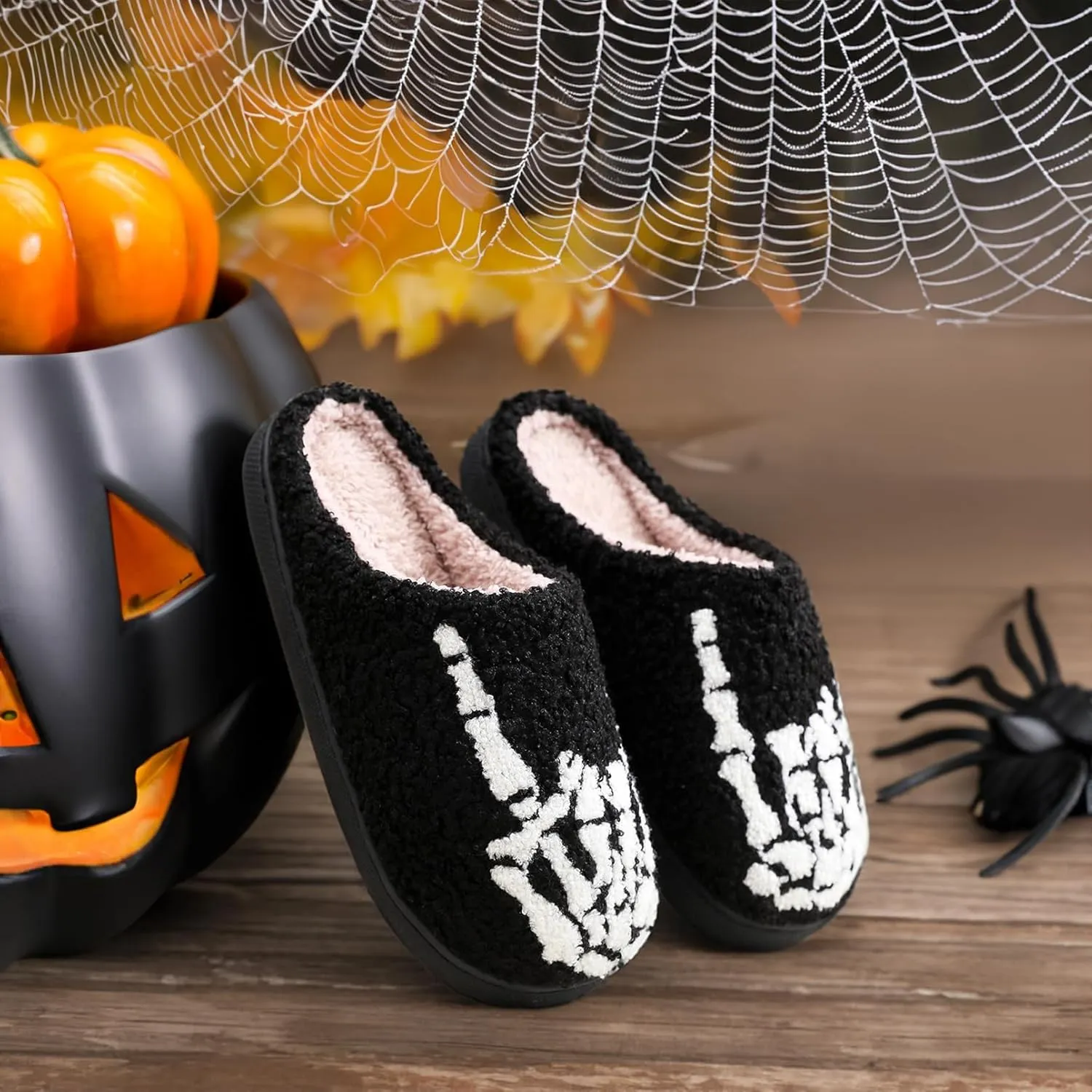 Women's and men's fluffy plush slippers, home slippers, cute warm shoes, indoor and outdoor girls' slippers, memory sponge, retro couple shoes