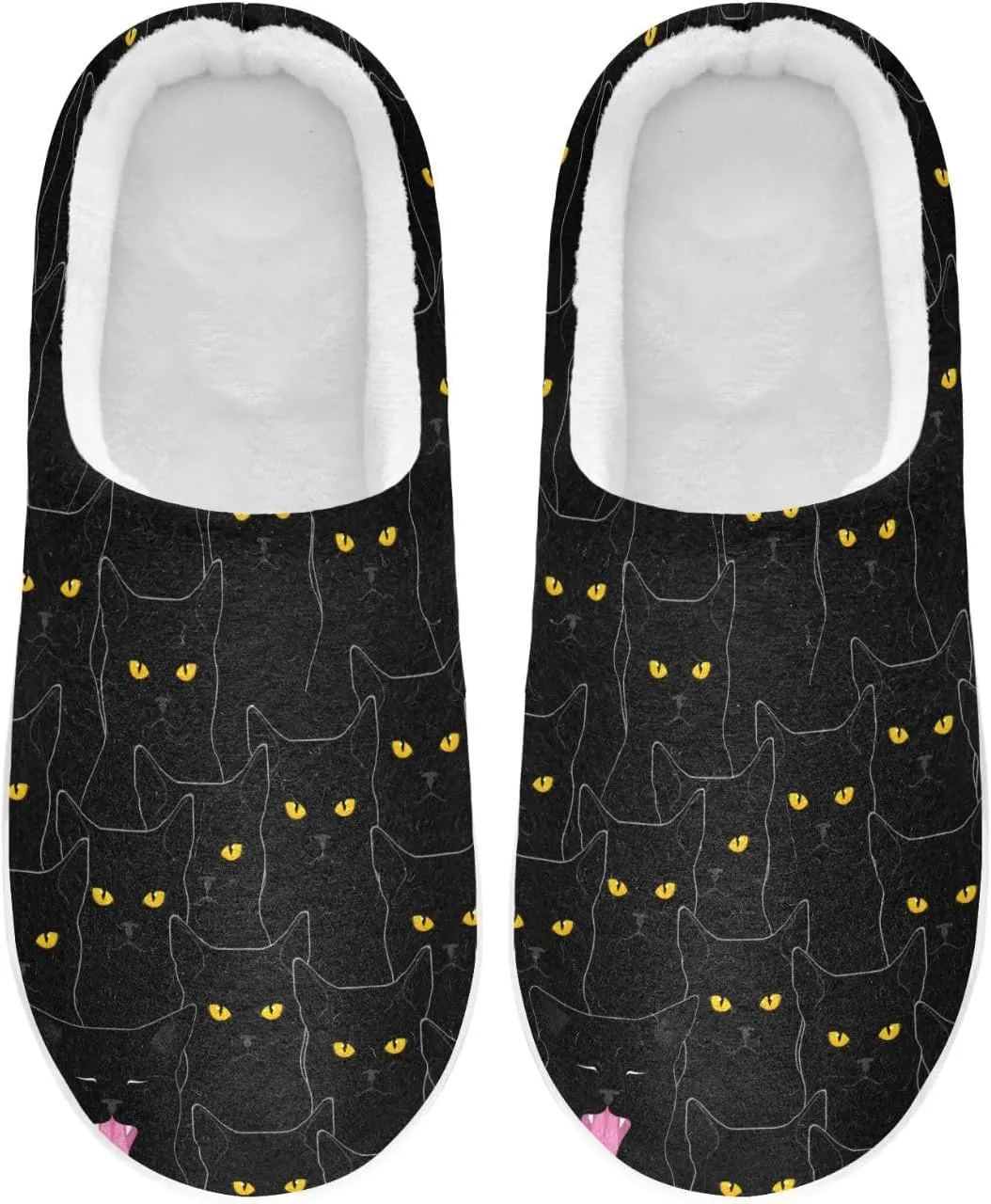 Women's and Men's Fuzzy House Slippers Cozy Memory Foam Slippers Warm Nonslip Slippers
