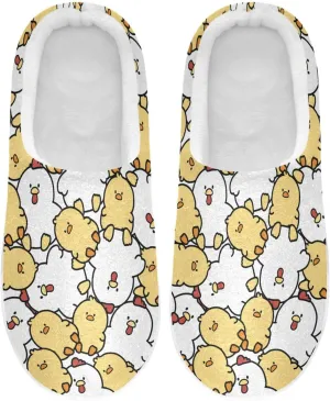 Women's and Men's Fuzzy House Slippers Cozy Memory Foam Slippers Warm Nonslip Slippers