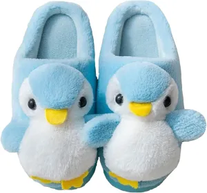 Women's animal slippers Lovely Penguin Slippers Comfortable and warm winter plush slippers Fun home cotton slippers Unisex