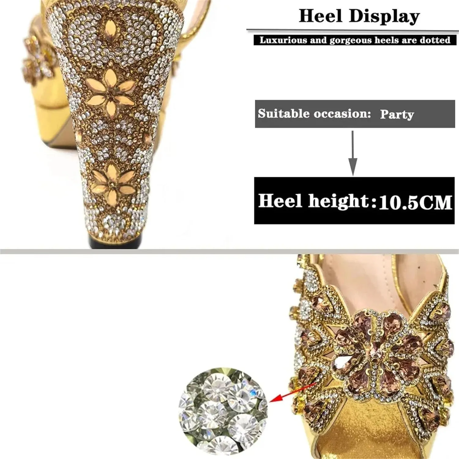 Womens Black 2025 Italian Wedding Shoes Set Bridal Pumps and Matching Evening Bag Nigerian Party Accessories