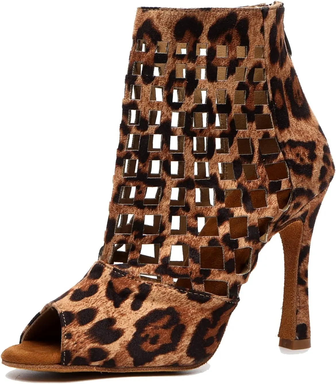 Womens Girls Dance Shoes Cut-out Ballroom Sandals Prom Evening Ankle Booties