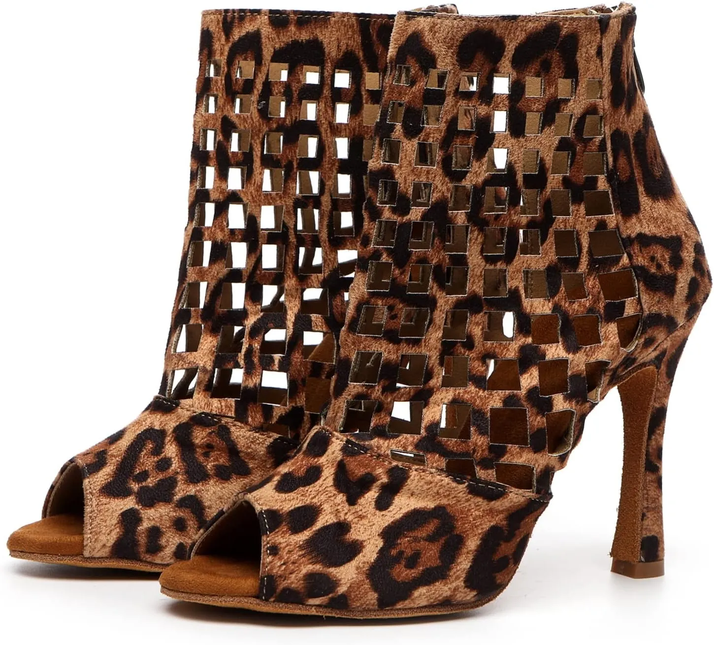 Womens Girls Dance Shoes Cut-out Ballroom Sandals Prom Evening Ankle Booties