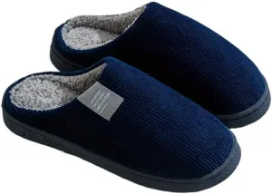 Women's Platform Indoor Slippers, Solid Color Plush Slippers