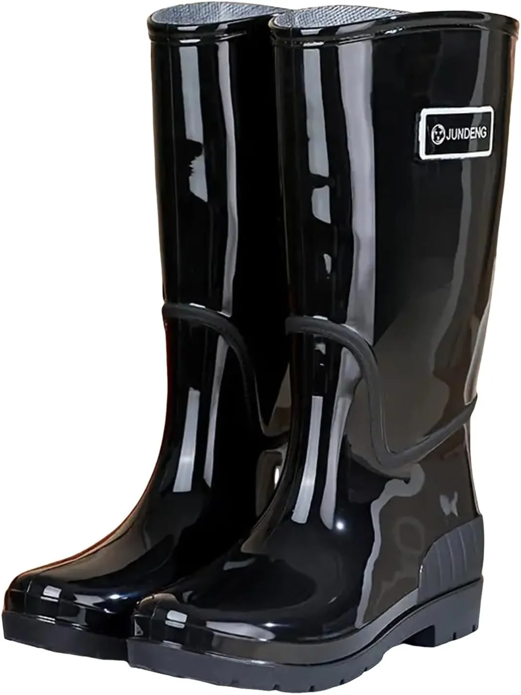 Womens Rubber Boots Womens Rain Boots Lightweight for Boating Fishing Gardening Farming Flat Rain Shoes