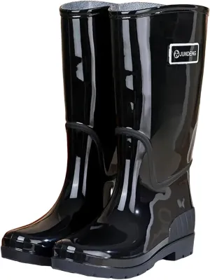 Womens Rubber Boots Womens Rain Boots Lightweight for Boating Fishing Gardening Farming Flat Rain Shoes
