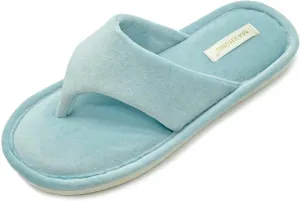 Womens Thong Slippers with Memory Foam for Women Open Toe Slip on