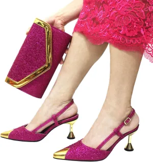 WomensSky Blue 2025 Italian Wedding Shoes Set Bridal Pumps and Matching Evening Bag Sweet Style Party Accessories