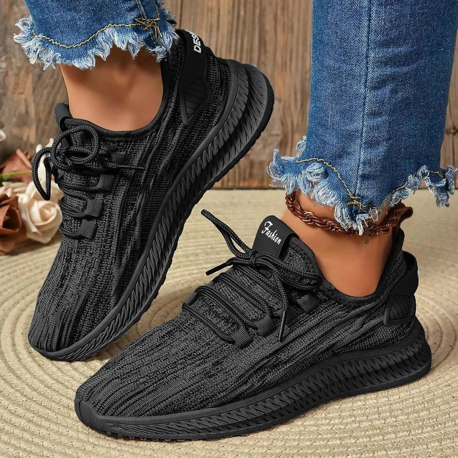 Yanzhenglip Women's Orthopedic Sneakers Slip On Platform Sneakers for Women New Mesh Stretch Lightweight Soft Casual Sneakers Fashion Comfortable Breathable Tennis Running Sneakers Women's