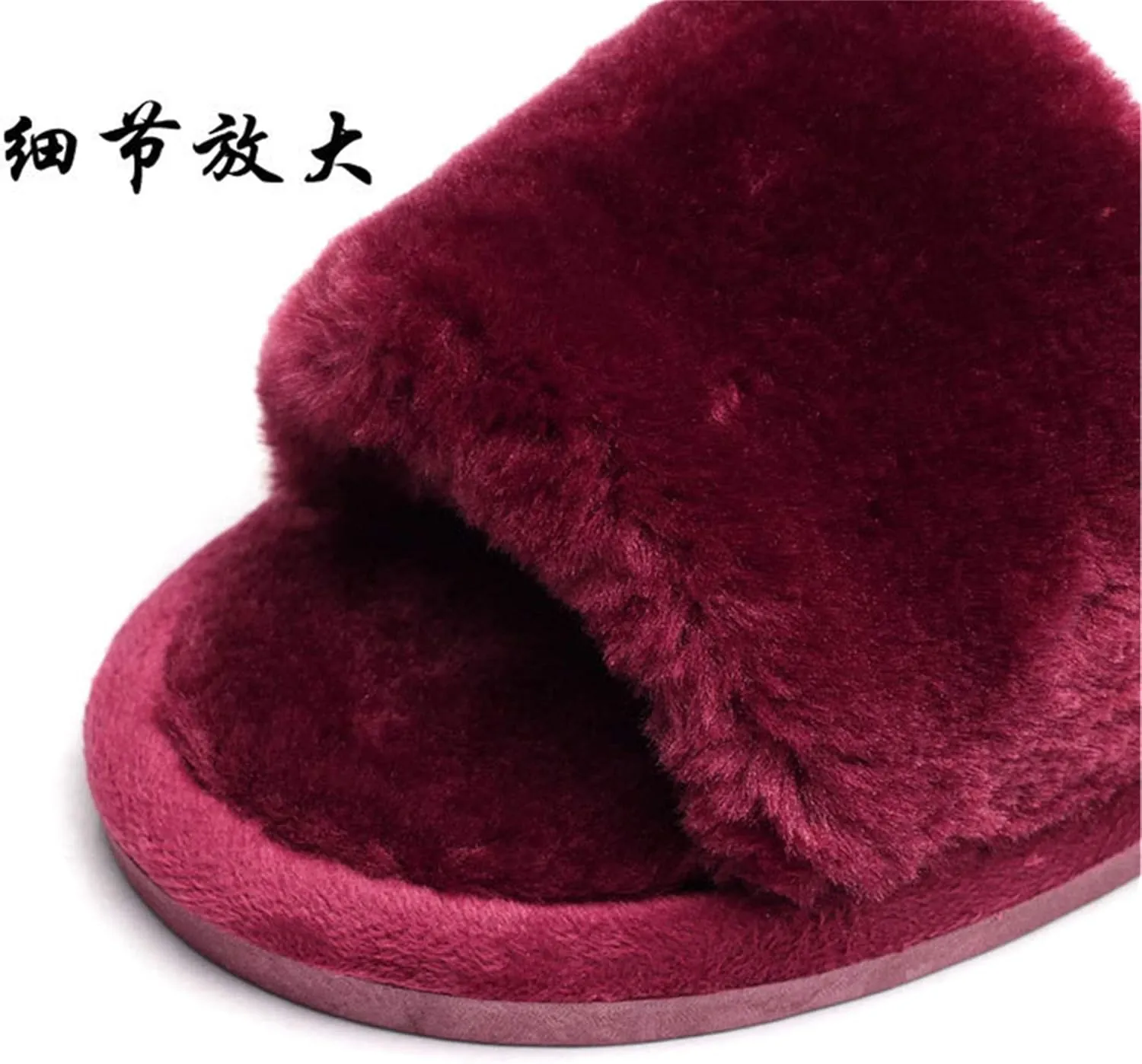 YILANLAN Women's slippers Simple slip-on slippers Leopard slippers Plush slippers Open-toe home sandals Summer slippers