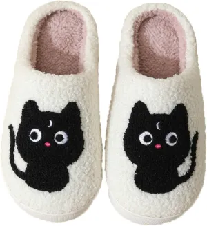 YJEUS Women's House Slippers - Fluffy Plush Memory Foam Indoor Slippers for Ladies