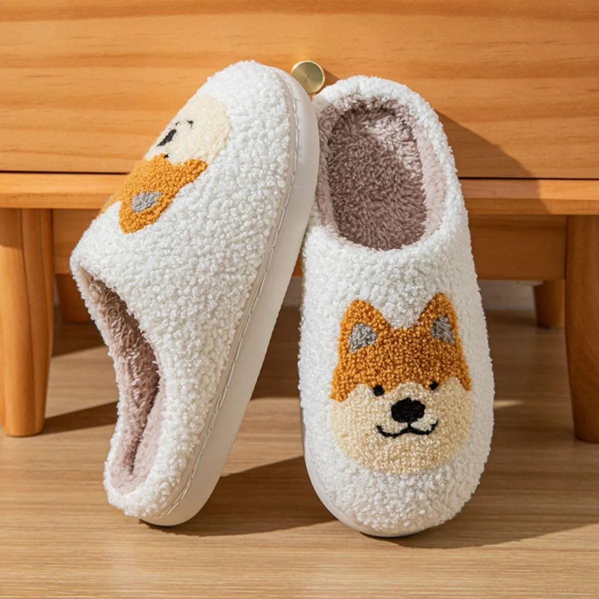 YJEUS Women's House Slippers - Fluffy Plush Memory Foam Indoor Slippers for Ladies