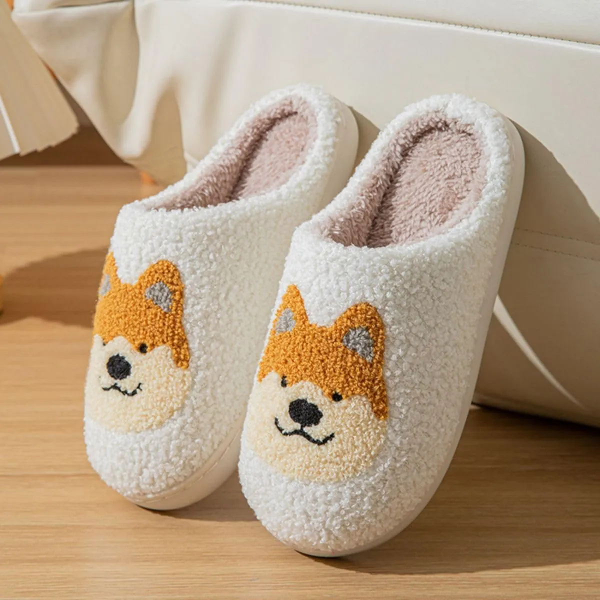 YJEUS Women's House Slippers - Fluffy Plush Memory Foam Indoor Slippers for Ladies