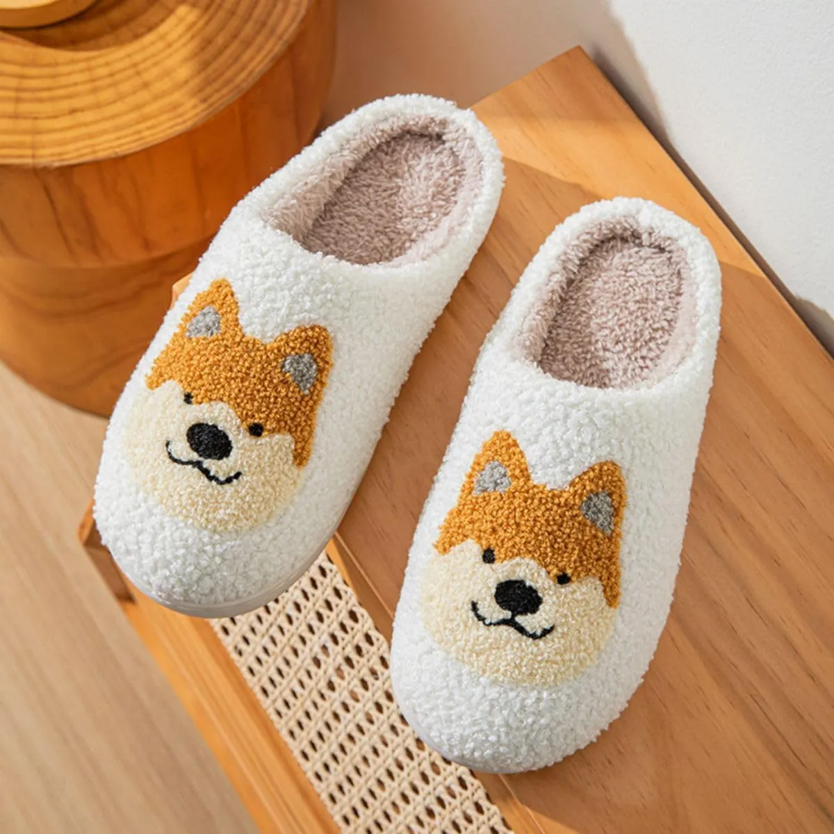 YJEUS Women's House Slippers - Fluffy Plush Memory Foam Indoor Slippers for Ladies