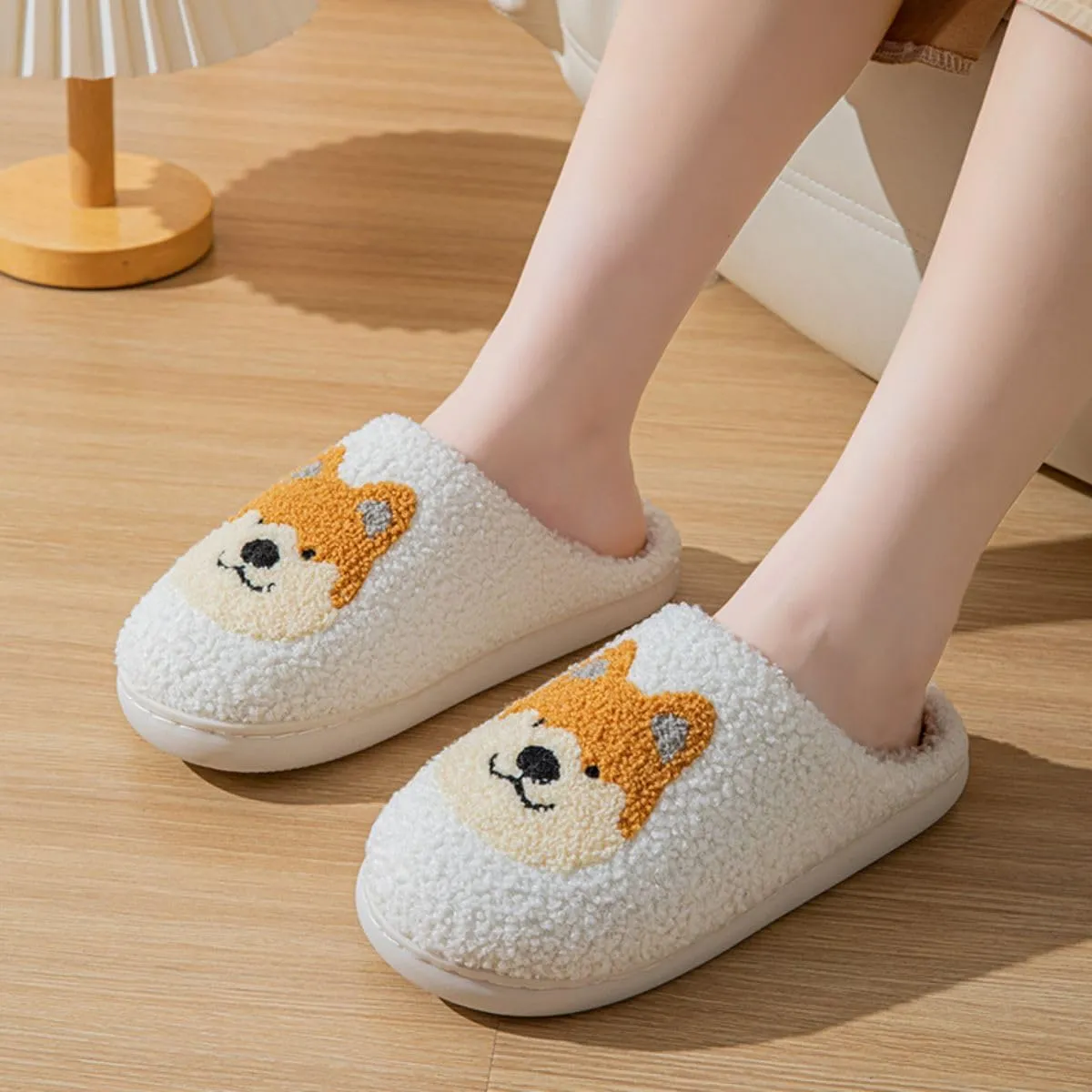 YJEUS Women's House Slippers - Fluffy Plush Memory Foam Indoor Slippers for Ladies